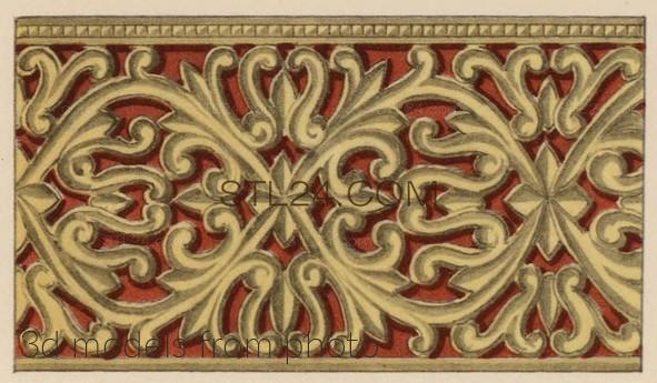 Фризы (FRIESE_0350 -  | 3D model 3DSMAX / OBJ / STL) 3D модель для ЧПУ станка